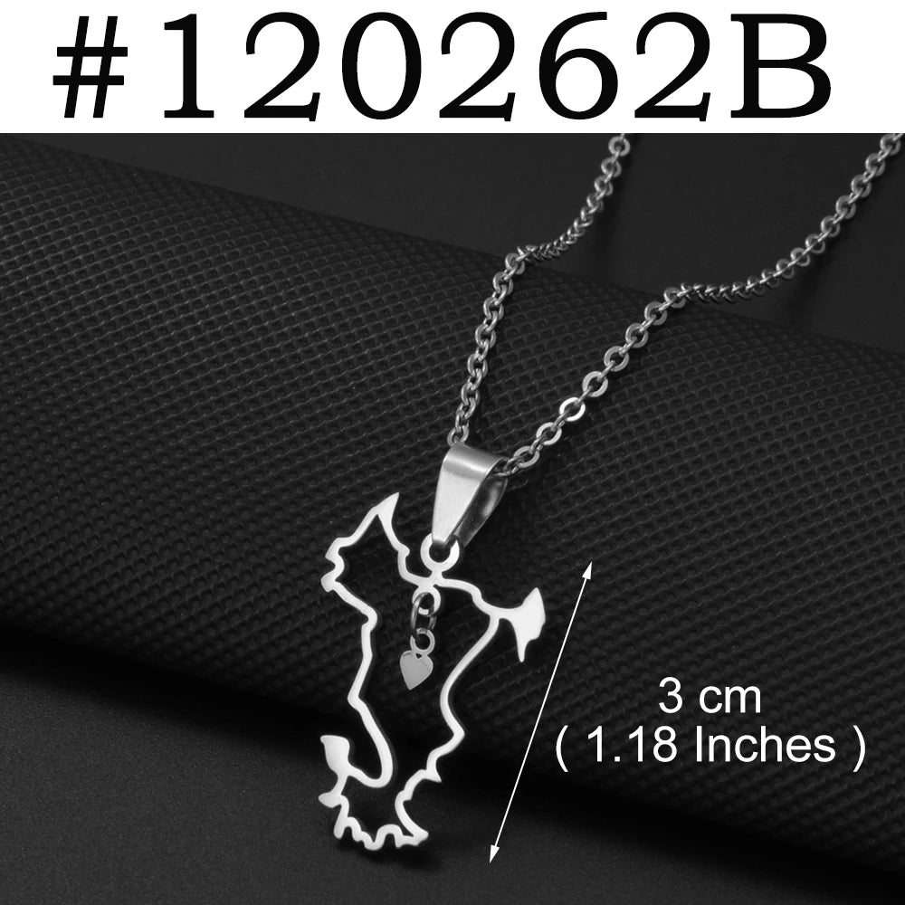 Collier "Mayotte Contour Cœur"