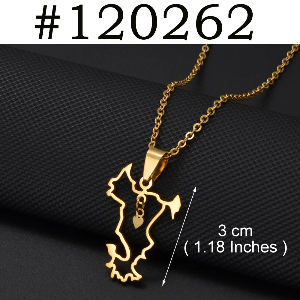 Collier "Mayotte Contour Cœur"