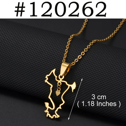 Collier "Mayotte Contour Cœur"