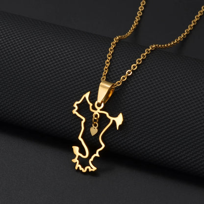 Collier "Mayotte Contour Cœur"